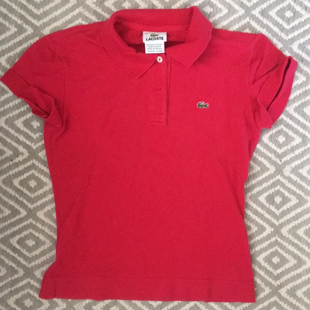 Lacoste short sleeve polo shirt. Perfect condition